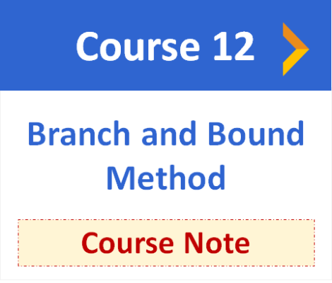 Branch and Bound Method course note 12 optimizationcity Reza Mohammad Hasany