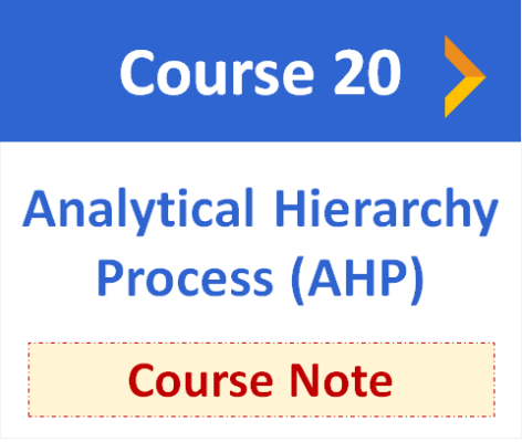 Analytical Hierarchy Process (AHP) course note 20 optimizationcity Reza Mohammad Hasany