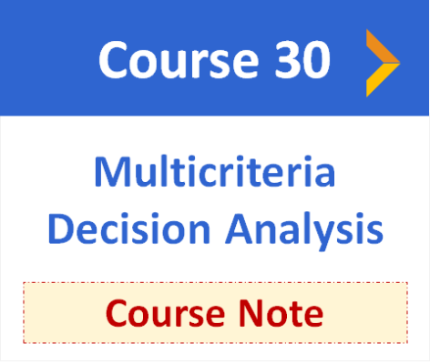 Multicriteria Decision Analysis course note 30 optimizationcity Reza Mohammad Hasany