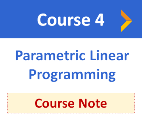 Parametric Linear Programming course note 4 optimizationcity Reza Mohammad Hasany