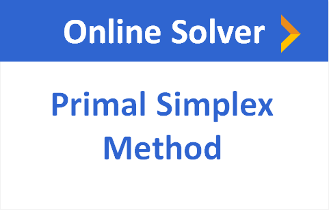 online solver Primal Simplex Method optimization city