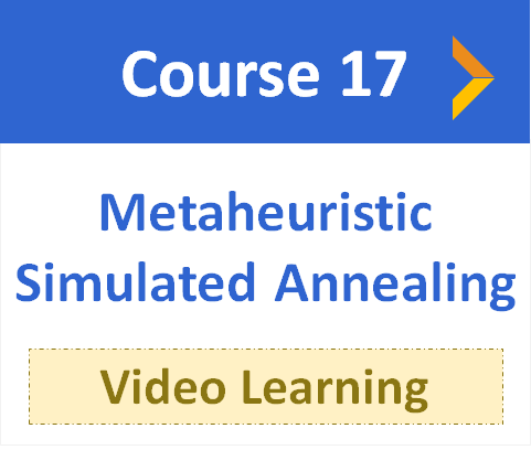 Metaheuristic simulated annealing video learning optimization city Reza Mohammad Hasany