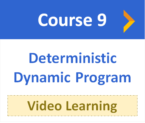 deterministic dynamic program video learning optimization city Reza Mohammad Hasany