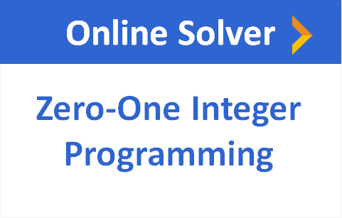 zero one integer programming online solver optimization city Reza Mohammad Hasany